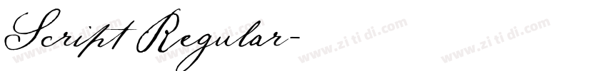 Script Regular字体转换
